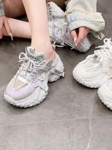 Zealo.Shoes 361 Sepatu Korea Sneakers Wedges Wanita Fashion Casual Shoes Tali Premium