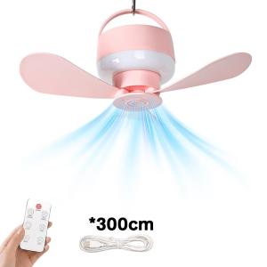 Quạt Trần Mini Có Thể Sạc Lại Bằng USB Có Đèn Và Điều Khiển Từ Xa Quạt Treo LED Có Thể Điều Chỉnh Độ Sáng Cho Ký Túc Xá Sinh Viên Lều Cắm Trại RV