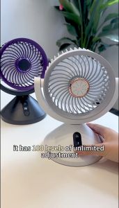 Quạt Bàn Lưu Thông Không Khí Quạt Cắm Trại Di Động Có Bộ Khuếch Tán & Đèn LED 100 Tốc Độ Gió Mạnh Im Lặng Để Bàn Có Thể Treo Quạt Treo Tường