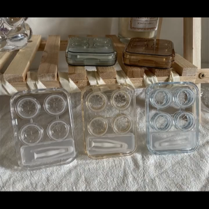O-KAY Travel Contact Lens Case Kit Portable Contact Lens Case Kit with Tweezers Remover Tool Solution Bottle