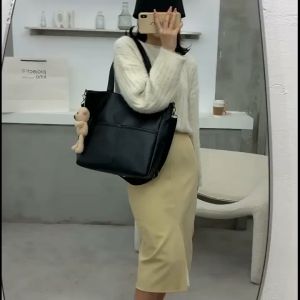 Womans Bag Minimalist Tote bag Ladies Shoulder bag Women Crossbody Bag Leather Bag