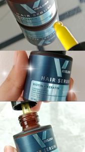 VARILUNA HAIR SERUM - Anti Hair Fall With Biotin Keratin Ginseng Extract Mengatasi Rambut Rontok Bercabang Menyuburkan dan Mengkilaukan Rambut