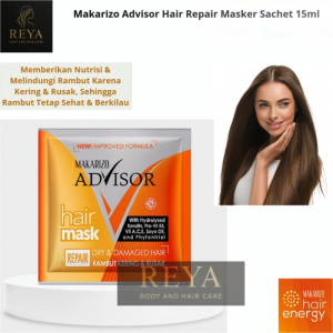 REYA - Makarizo Advisor Hair Repair Mask Sachet 15ml & Tube 45ml Perawatan Rambut Rusak Kering
