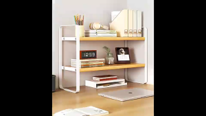 【25% Discount For 2PC】Desktop Organizer Shelf Office Desktop Storage Rack Students Simple Book Shelf Shelves Table Multi-layer Iron Rack Kitchen Storage Shelf #533