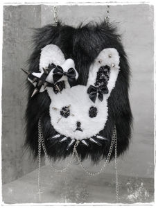 Issuegirl Original Lost Bunny Dark Y2g Rivet Sweet Cool Culture Chain Stuffed Crossbody Shoulder Bag