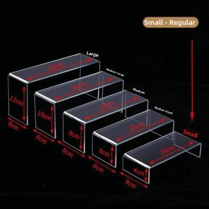 Feizhuxiansen | +Transparent Acrylic Display Stand U-Shaped