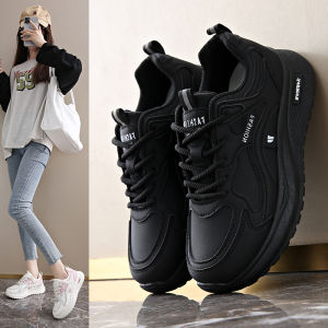 Womens Sport Shoes Thick Bottom Shock Absorption Running Shoes Soft Bottom Agan Cross Strap Waterproof Platform Casual Shoes