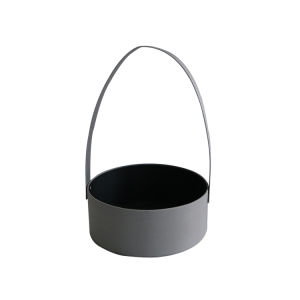 Valentines Day round Hand Satin Bouquet Basket Flower Packaging Empty Gift Box Bridesmaid Best Man Return Opening Basket