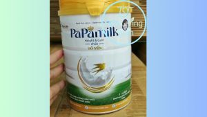 PaPamilk Heigth and Gain bcalivinghcm chứa Tổ Yến Sữa bột tăng cân và phát triển chiều cao cho trẻ Lon 830gr