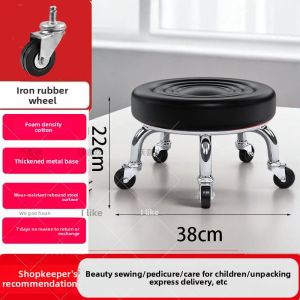 Child-friendly 360-degree Swivel Stool with Heavy-duty Load Capacity 428 lbs