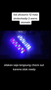 Lampu LED 12 mata ultrasonic kedip 2 warna 24 volt Lampu Bak truk harga satuan