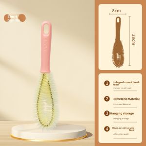 DINGQING | Hard Bristle Long Handle Clean Brush for Kitchen
