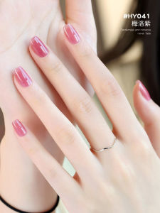 Quick Dry Long Lasting Nail Polish Transparent Whitening Nutritious Oil for Nail Health And Beauty in Nude And Purple Colors