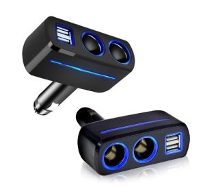 FLOVEME Dual USB Car Chargers USB 2 Way Car Chargers Universal Auto Socket Splitter Charger Vehicle Power Adapter