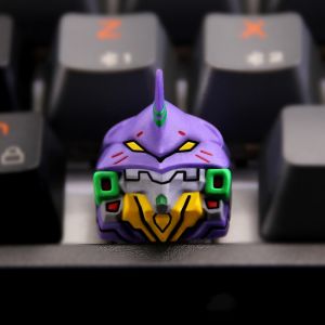 Art key artisan keycap EVA-01 keycap Hand made Resin keycap mechanical keyboard keycap personalized keycap customized keycap
