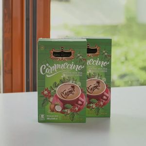 Kopi Vietnam King Coffee Cappuccino Instant Coffee Coconut Flavor 12 Stiks by Trung Nguyen Produsen Kopi G7