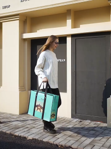 HOVELSHOP Tas Karung Belanja Pasar Supermarket Penyimpanan Barang Sembako Laundry Bag Multifungsi