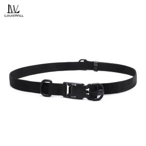 LouisWill Men’s Canvas Belt Automatic Magnetic Buckle Belt Leisure Belt Stylish Belt Fashion Waistband Youth Sports Pant Belt Stylish Simple Nice Waistband Durable Belt