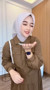 Belaria Set Rok Bahan Crinkle Setelan wanita dewasa terbaru 2025 Setelan rok wanita terbaru