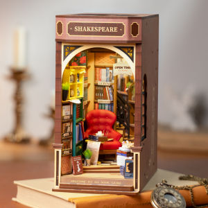 Robotime Rolife Wonderland Bookstore DIY Book Nook Stories Miniature House Kits Kids Toy Xmas Gift- TGB07 Loom Kit Booknook Kit - Lazada