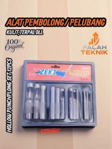 ZEKI HOLLOW PUNCH SET 12 PCS ALAT PEMBOLONG LUBANG PLONG PLAT Kulit Kertas