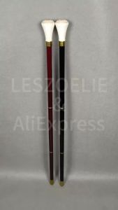 93cm Masonic Skull Walking Stick Resin Handle Red & Black Design German Beech Wooden Canes for Men And Women Freemasonry Design
