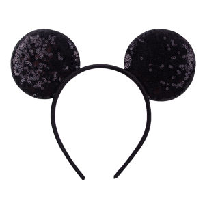Boy Disney 3.3"Sequins Mouse Ears Headband With No Bow For Girls Children Party Hairband DIY Hair Accessories Festival HeadWear