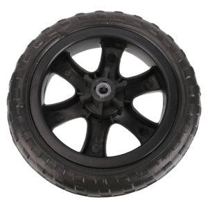 Set of 17.5cm Plastic Wheels to Replace Worn Shopping Cart or Mobility Scooter Tires
