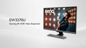 Màn Hình BENQ EW3270U (31.5 INCH/ UHD/ VA/ 60HZ/ 300NITS/ 1B Color/ 95%DCI-P3/ HDMI+DP+USBC+AUDIO/ HDR10/ EYECARE/ Loa) - Hàng Chính Hãng