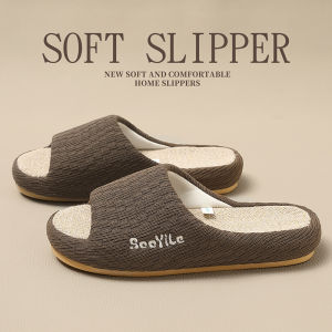 Dép Vải Lanh Hodo Cho Nam Và Nữ Mùa Xuân Thu Đông Chống Trượt Thấm Hút Mồ Hôi Sàn Gỗ PVC Thoải Mái Thoáng Khí