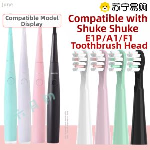 June Initial Suitable Sakypro Electric Toothbrush Head New Model E1P/A1/F1 Replacement Brush Head Deep Cleaning Adult Normal Specification