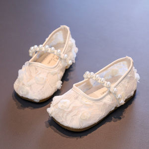 Lace Pearl Mary Jane Princess Shoes for Girls