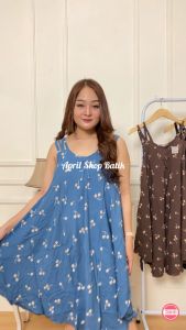 DASTER YUKENSI PAYUNG JUMBO MOTIF CHERY DRESS MIDI WANITA CANTIK KEKINIAN TERBARU PIYAMA TIDUR VIRAL