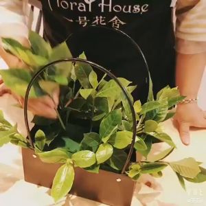 Flower Packing Paper Bag Gift Box Tas Bouquet Flower Handbag BloomBag KB1005