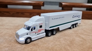 Xe Container Đồ Chơi Tỷ Lệ 1:48 – Hợp Kim + Nhựa ABS Màu Trắng Đèn Nhạc Sinh Động. Dài 34.5cm