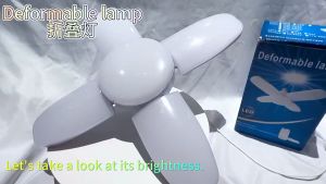 Lampu LED Lipat 4 Baling 28W Super Terang – Lampu Plafon Lipat Hemat Energi Desain Kipas Ceiling Light