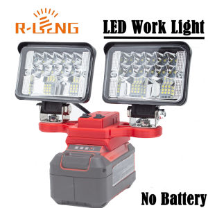LED Working Light For Ozito 18V for Einhell Lithium Battery w/USB Type-C Cordless Outdoor Work Fishing Handheld Emergency Light