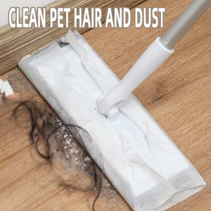 100/200pcs Disposable Cloth Mop Electrostatic Precipitator Paper Replacement Head For Cleaning Pet Hair And Dust Cleaning Tools