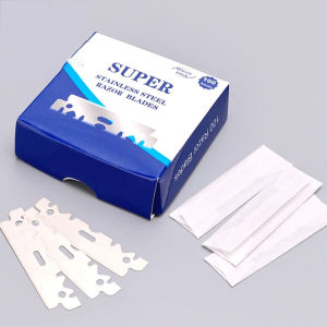 100PCS Single-sided Razor Blade Stainless Steel Men Shaving Shaver Manual Razor Blades Professional Barber Shaving Tools