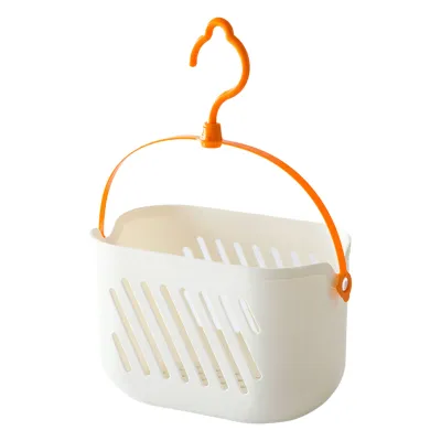 Plastic Hanging Basket Storage Bin Space Saving Hanging Organizer Bath Baskets Household Storage Organizer for Bathroom Kitchen