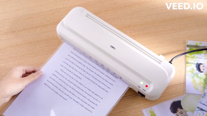Máy Ép Plastic Deli E2132 Khổ A4 Máy Ép Nhiệt Nhựa Dẻo Máy Cán Màng Ảnh Tài Liệu Bằng Khen