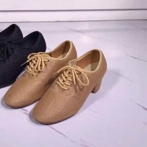 ผู้หญิงรองเท้าเต้นรำละติน Salsa แจ๊สรองเท้าเต้นรำผู้หญิงส้น3เซนติเมตร/5เซนติเมตรลมหายใจครูรองเท้าเต้นรำบอลรูมสุภาพสตรีเต้นรำรองเท้าผ้าใบ