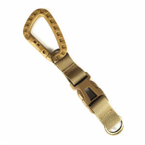 Outdoor Tactical Keychain D-Buckle Climbing Buckle Molle Clip Webbing Quick Release Special Agent Belt Hook Carabiners