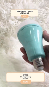 YEELITE Emergency Rechargeable LED Lights - Equipped with 2 Batteries High - Brightness 20