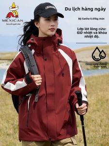 Mexican | Áo Khoác Ngoài Chống Thấm Nước Chống Gió 3-trong-1 Có Thể Tách Rời cho Nam và Nữ