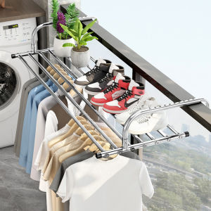 Anti-theft Window Style Balcony Drying Rack