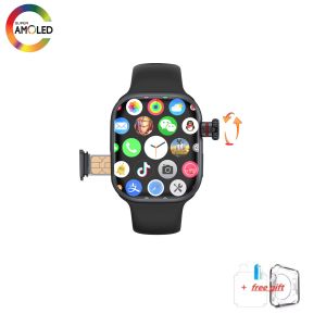 CD99 watch X 5G smartwatch 2.29inch AMOLED 5G LTE smart watch with 180 ° rotary camera GPS WiFi SIM card slot health monitoring