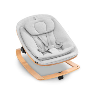 2-in-1 High Chair and Rocking Chair Wood