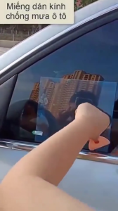 Miếng dán chống bám nước kính ô tô hình chữ nhật Tấm film dán chống bám bùn gương kính ô tô