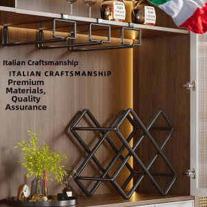 Luxury High-end Non-drilling Wall Hanging Wine Glass Rack